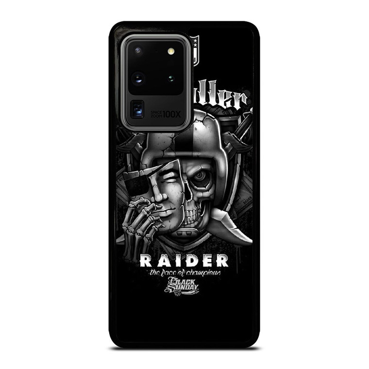 OAKLAND RAIDERS BLACK SUNDAY NFL Samsung Galaxy S20 Ultra Case Cover