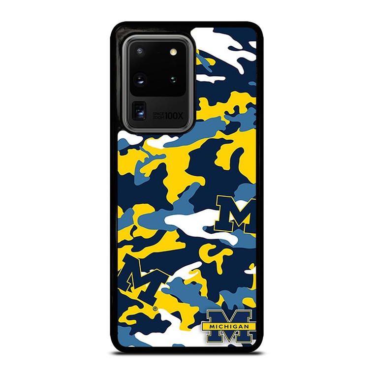 MICHIGAN WOLVERINES FOOTBALL CAMO Samsung Galaxy S20 Ultra Case Cover