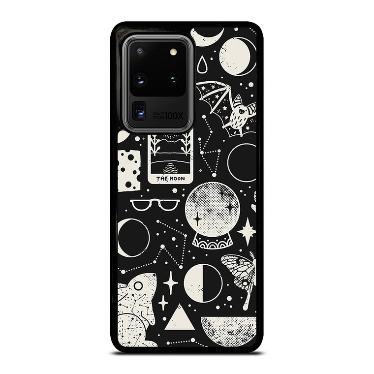 LUNAR PATTERN BLACK WHITE Samsung Galaxy S20 Ultra Case Cover