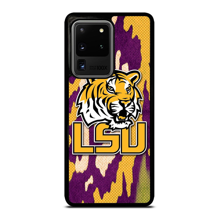 LSU TIGERS FOOTBALL HALFTONE Samsung Galaxy S20 Ultra Case Cover