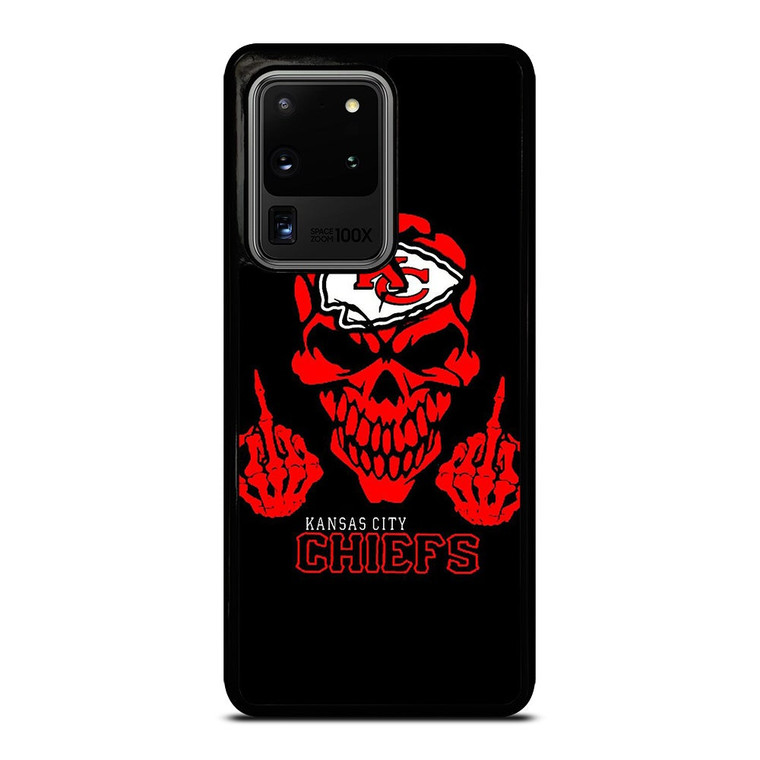 KANSAS CITY CHIEFS SKUL LOGO Samsung Galaxy S20 Ultra Case Cover