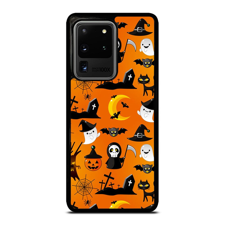 HAPPY HALLOWEEN CARTOON PATERN Samsung Galaxy S20 Ultra Case Cover