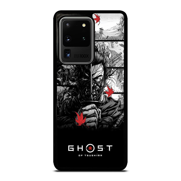 GHOST OF TSUSHIMA LOGO BLACK WHITE Samsung Galaxy S20 Ultra Case Cover