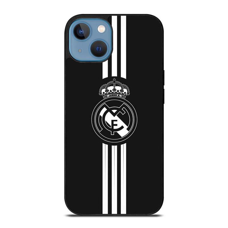 REAL MADRID FC BLACK LOGO iPhone 13 Case Cover