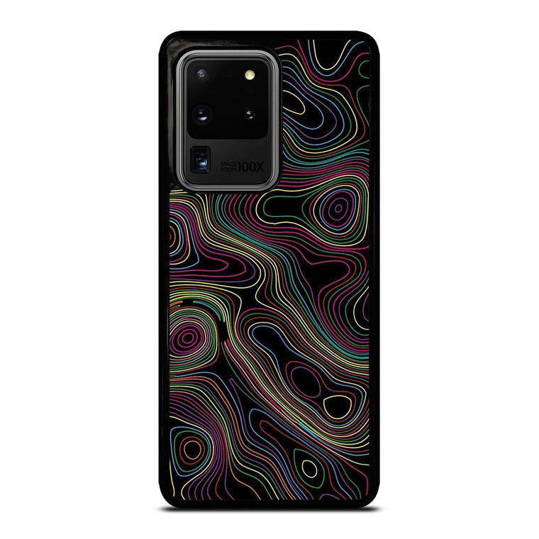 COLORFUL ABSTRACT LINES Samsung Galaxy S20 Ultra Case Cover