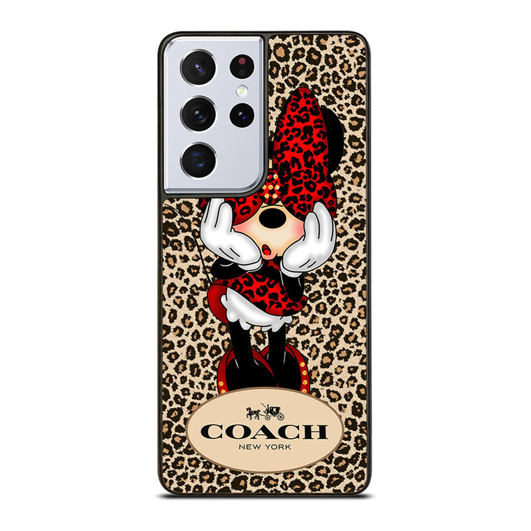 COACH MINNIE MOUSE LEOPARD Samsung Galaxy S20 Ultra Case Cover