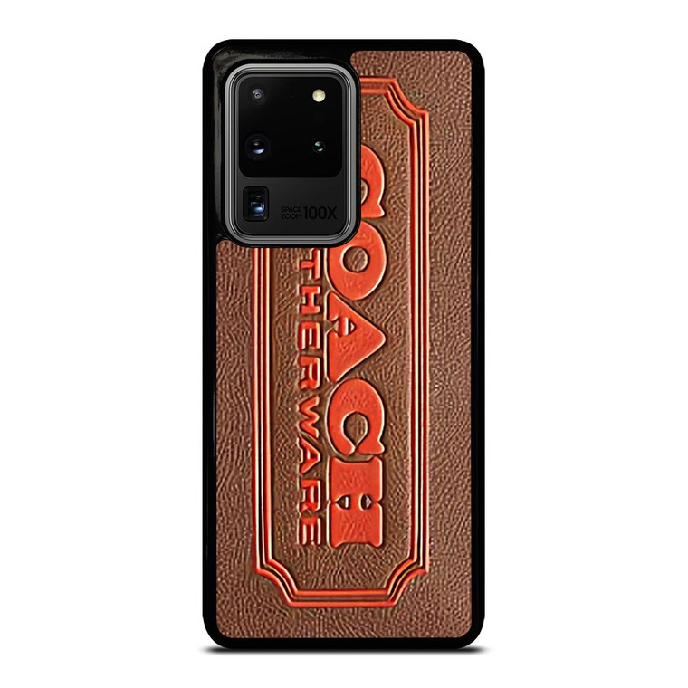 COACH LEATHERWARE EMBOSS Samsung Galaxy S20 Ultra Case Cover