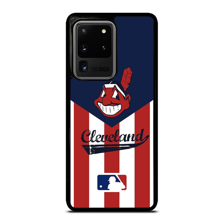 CLEVELAND INDIANS STRIPE LOGO Samsung Galaxy S20 Ultra Case Cover