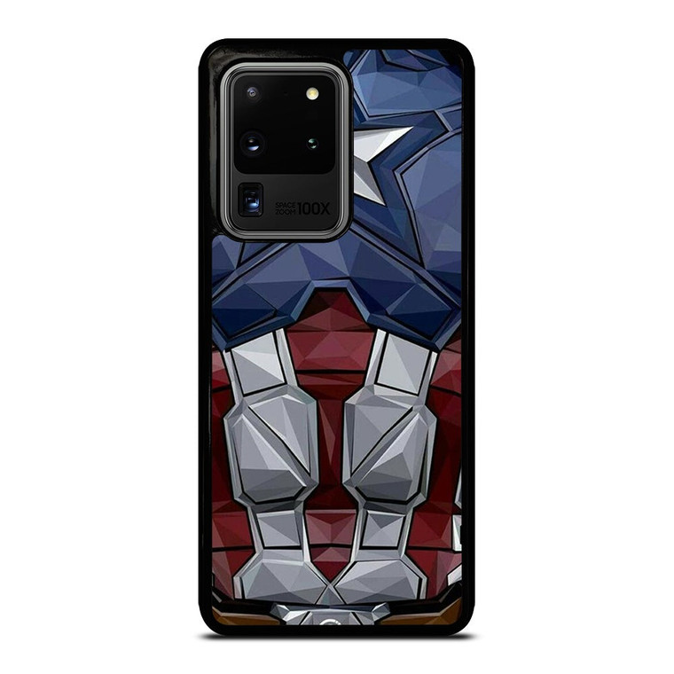 CAPTAIN AMERICA SUIT ARMOR AVENGERS Samsung Galaxy S20 Ultra Case Cover