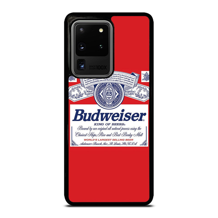 BUDWEISER KING OF BEER EMBLEM Samsung Galaxy S20 Ultra Case Cover