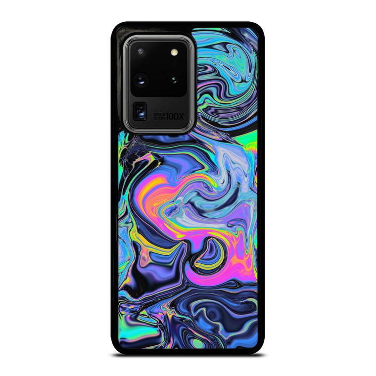 BLUE LIQUID CHROME Samsung Galaxy S20 Ultra Case Cover