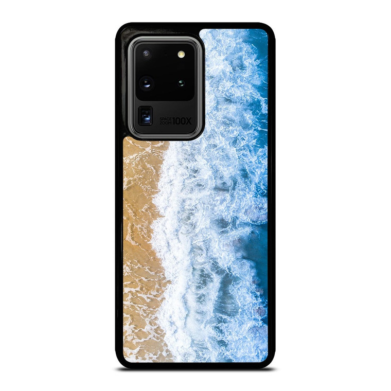 BLUE BEACH WAVES Samsung Galaxy S20 Ultra Case Cover