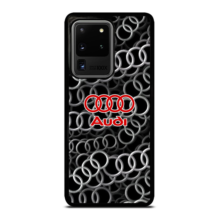 AUDI RING LOGO PATTERN Samsung Galaxy S20 Ultra Case Cover