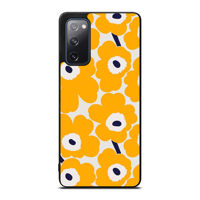 YELLOW RETRO FLORAL PATTERN Samsung Galaxy S20 FE Case Cover