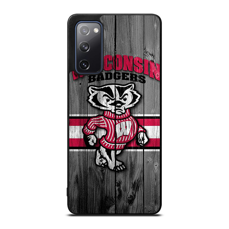 WISCONSIN BADGER WOODEN LOGO Samsung Galaxy S20 FE Case Cover