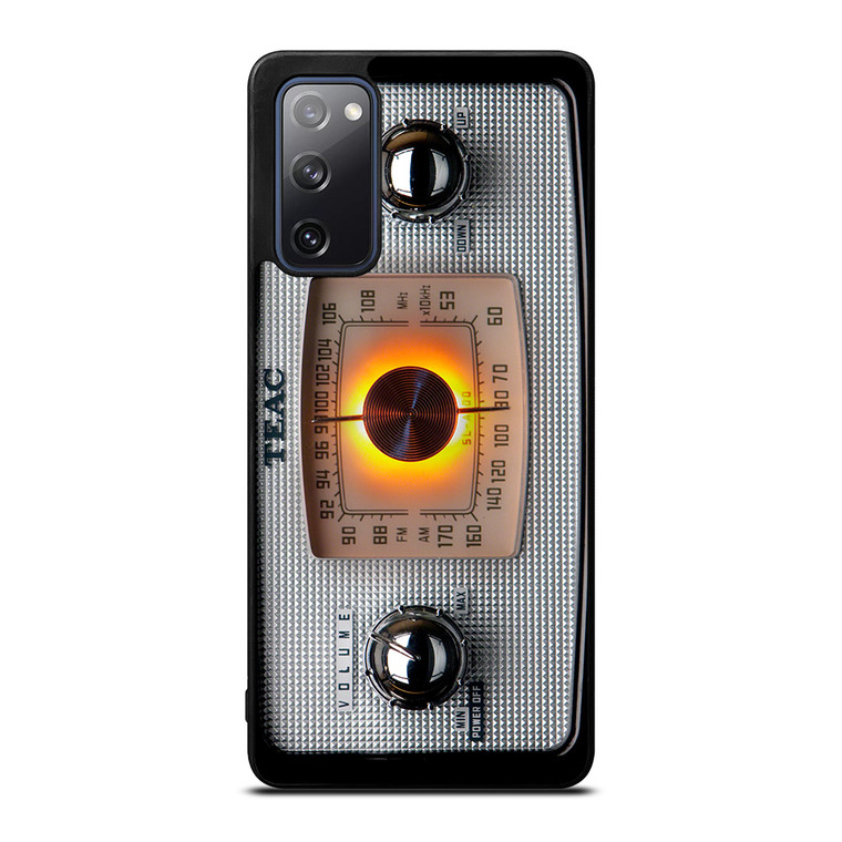 VINTAGE RADIO SILVER METAL Samsung Galaxy S20 FE Case Cover