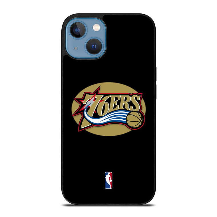 PHILADELPHIA 76ERS NBA GOLD LOGO iPhone 13 Case Cover