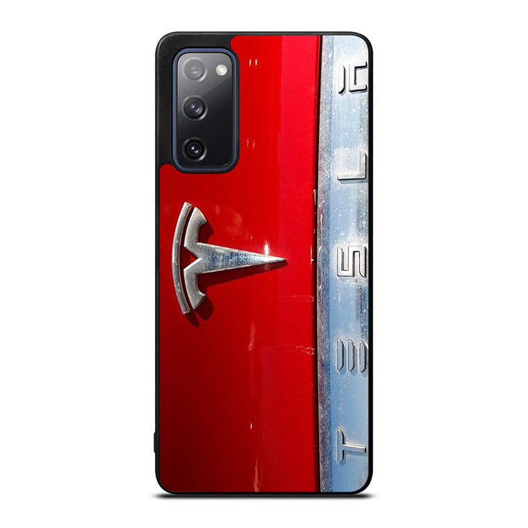TESLA METAL EMBLEM Samsung Galaxy S20 FE Case Cover