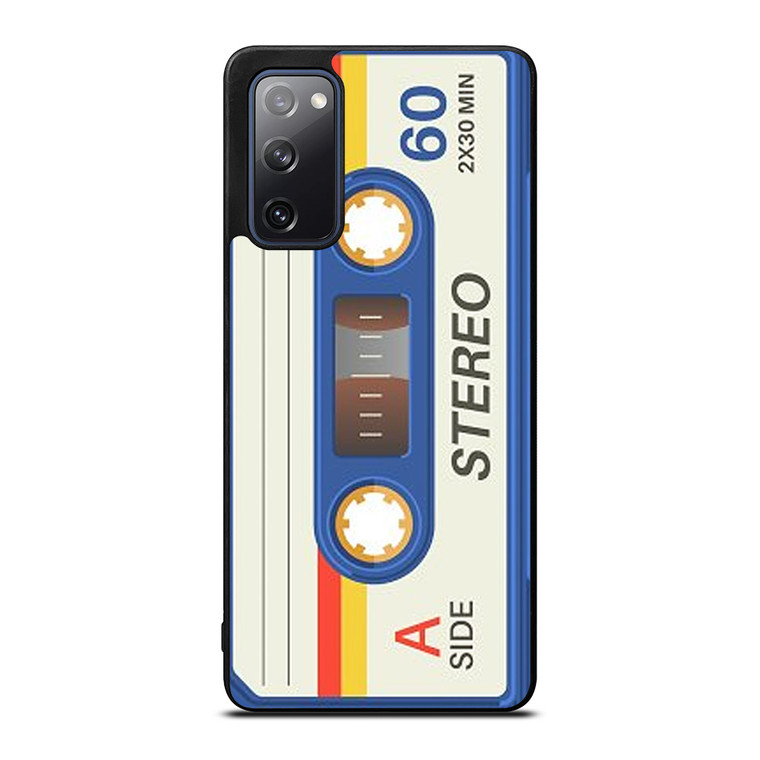RETRO BLUE STEREO CASETTE TAPE Samsung Galaxy S20 FE Case Cover RETRO BLUE STEREO CASETTE TAPE Samsung Galaxy S20 FE Case Cover