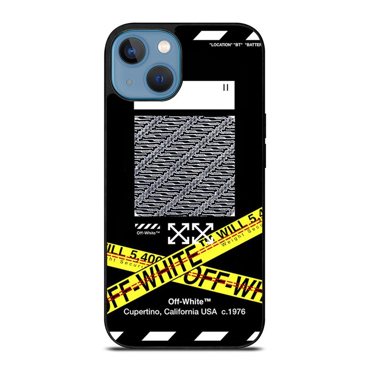 OFF WHITE X BATIK iPhone 13 Case Cover