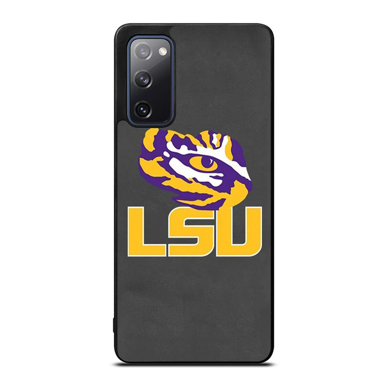 LSU TIGERS LEATHER LOGO Samsung Galaxy S20 FE Case Cover
