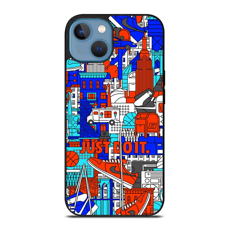 NIKE JUST DO IT ART COLLAGE iPhone 13 Case Cover