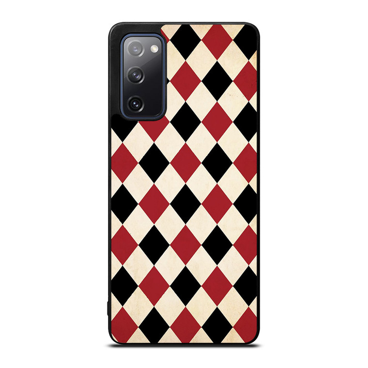 DIAMOND RED BACK PATTERN Samsung Galaxy S20 FE Case Cover