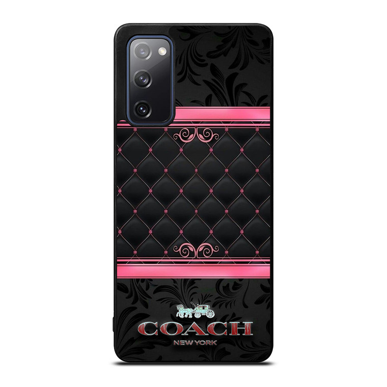 COACH NEW YORK PINK BLACK Samsung Galaxy S20 FE Case Cover