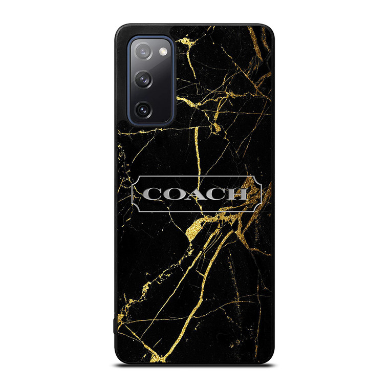 COACH NEW YORK GOLD MARBLE Samsung Galaxy S20 FE Case Cover
