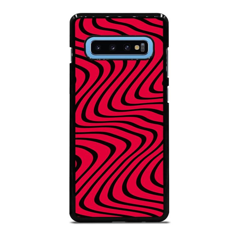 WAVY RED PATTERN Samsung Galaxy S10 Plus Case Cover