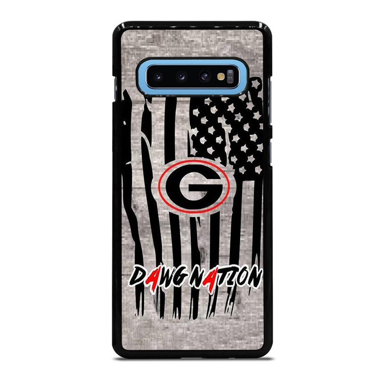 UNIVERSITY OF GEORGIA BULLDOGSWOODEN LOGO Samsung Galaxy S10 Plus Case Cover