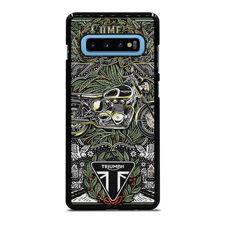 TRIUMPH MOTORCYCLE POSTER Samsung Galaxy S10 Plus Case Cover