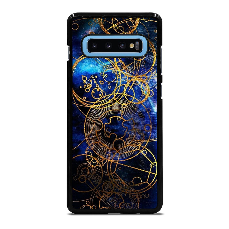 TIME LORD WRITING GOLD BLUE Samsung Galaxy S10 Plus Case Cover