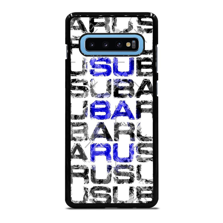 SUBARU CROSSWORD PUZZLE Samsung Galaxy S10 Plus Case Cover