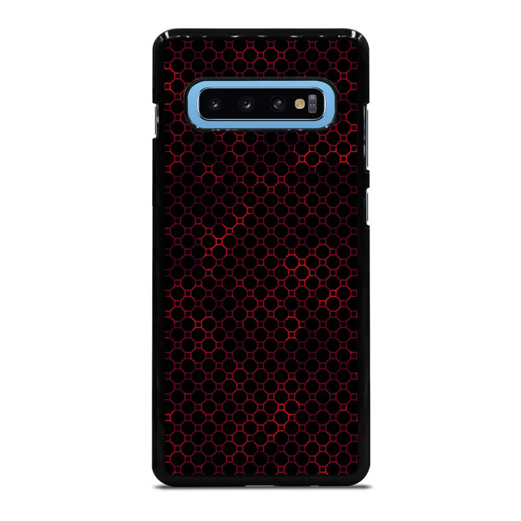 STYLISH HEXAGONAL RED PATTERN Samsung Galaxy S10 Plus Case Cover