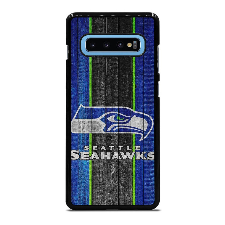SEATTLE SEAHAWKS WOODEN LOGO NFL Samsung Galaxy S10 Plus Case Cover