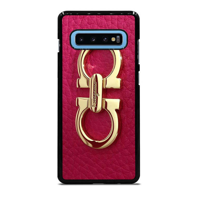 SALVATORE FERRAGAMO LOGO MAGENTA Samsung Galaxy S10 Plus Case Cover
