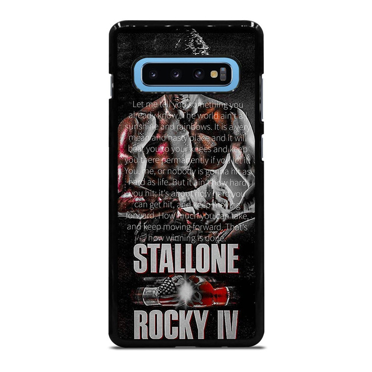 ROCKY BALBOA QUOTE ART Samsung Galaxy S10 Plus Case Cover
