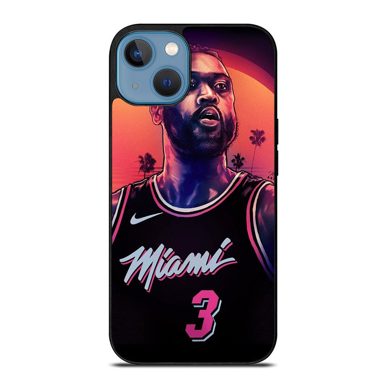 MIAMI HEAT DWYANE WADE 3 NBA iPhone 13 Case Cover