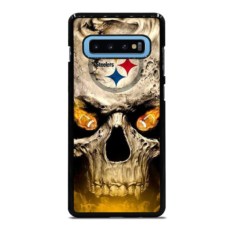 PITTSBURGH STEELERS FOOTBALL SKULL Samsung Galaxy S10 Plus Case Cover