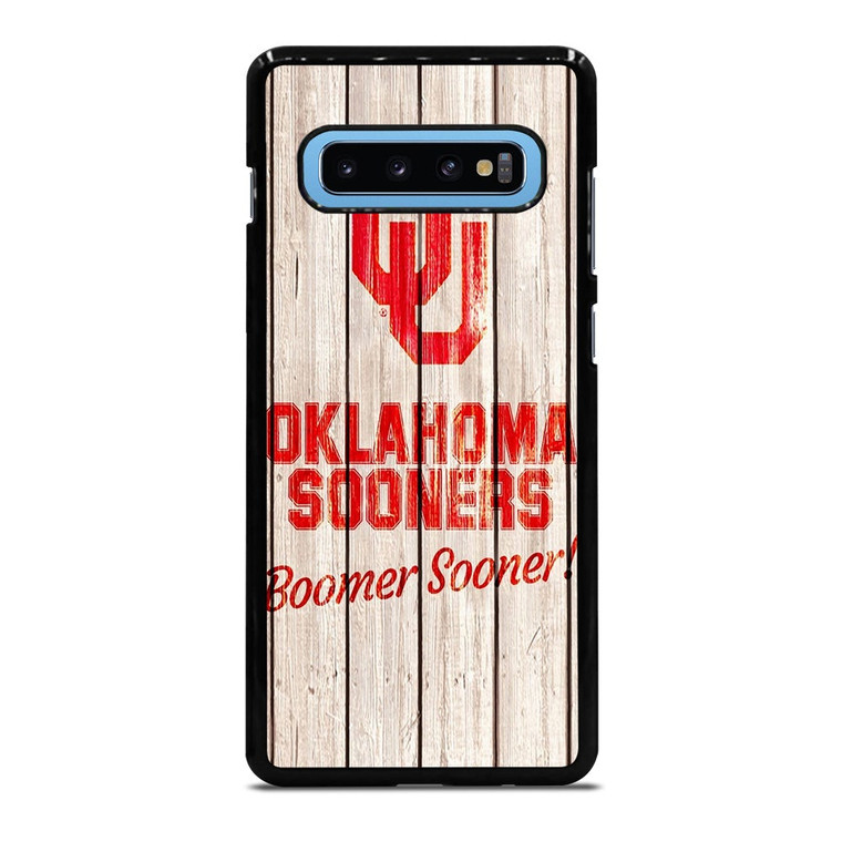 OKLAHOMA SOONERS WOODEN LOGO Samsung Galaxy S10 Plus Case Cover