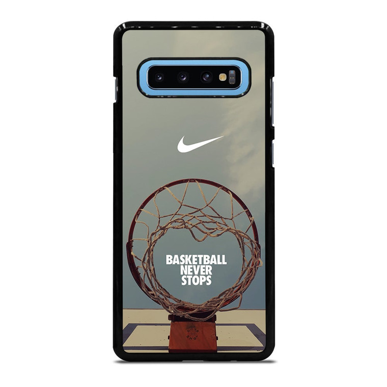 NIKE BASKETBALL NEVER STOPS RING Samsung Galaxy S10 Plus Case Cover