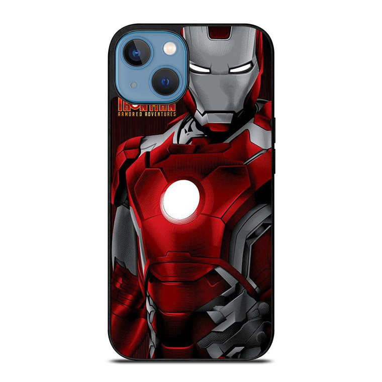 MARVEL IRONMAN STRAIGHT POTRAIT LINE iPhone 13 Case Cover