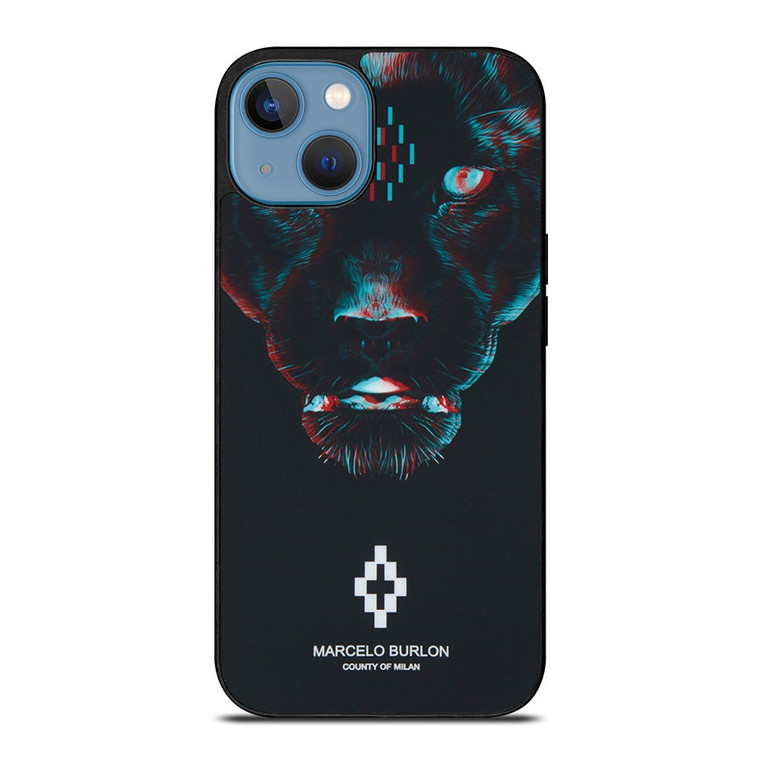 MARCELO BURLON BLACK PANTHER iPhone 13 Case Cover