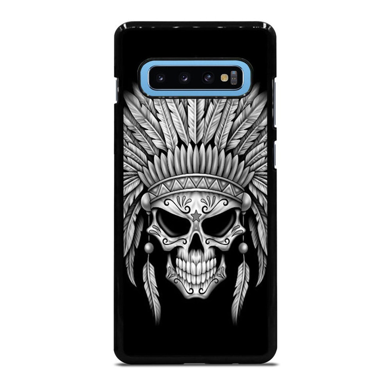 INDIAN FEATHER SKULL Samsung Galaxy S10 Plus Case Cover