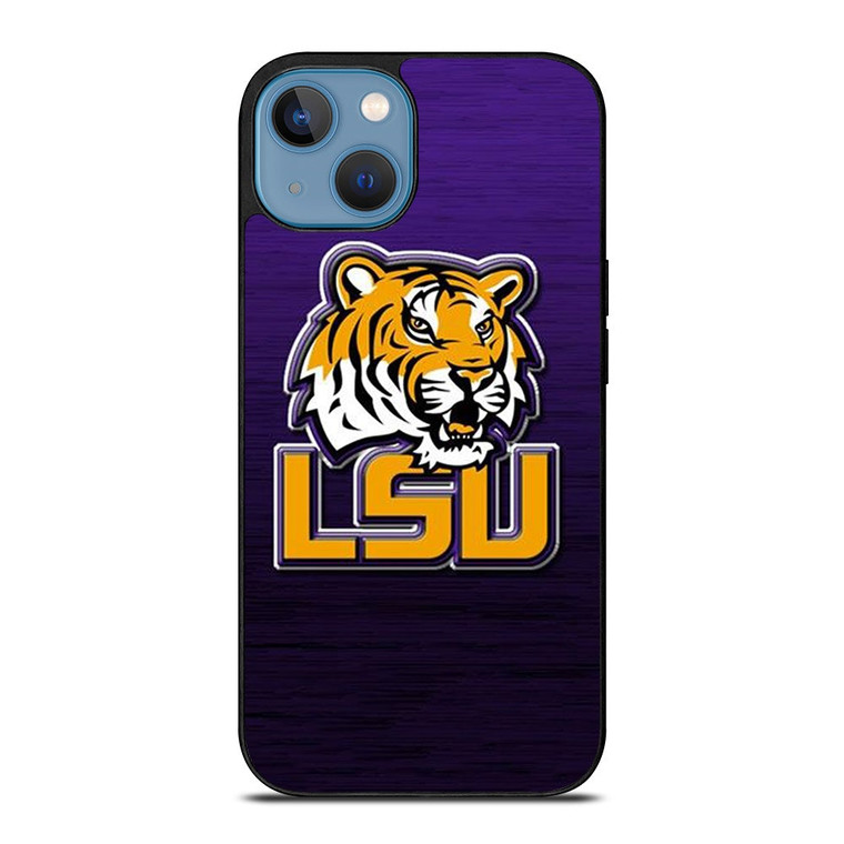 LSU TIGERS WOODEN LOGO iPhone 13 Case Cover
