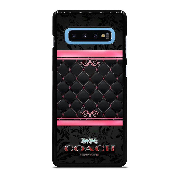 COACH NEW YORK PINK BLACK Samsung Galaxy S10 Plus Case Cover