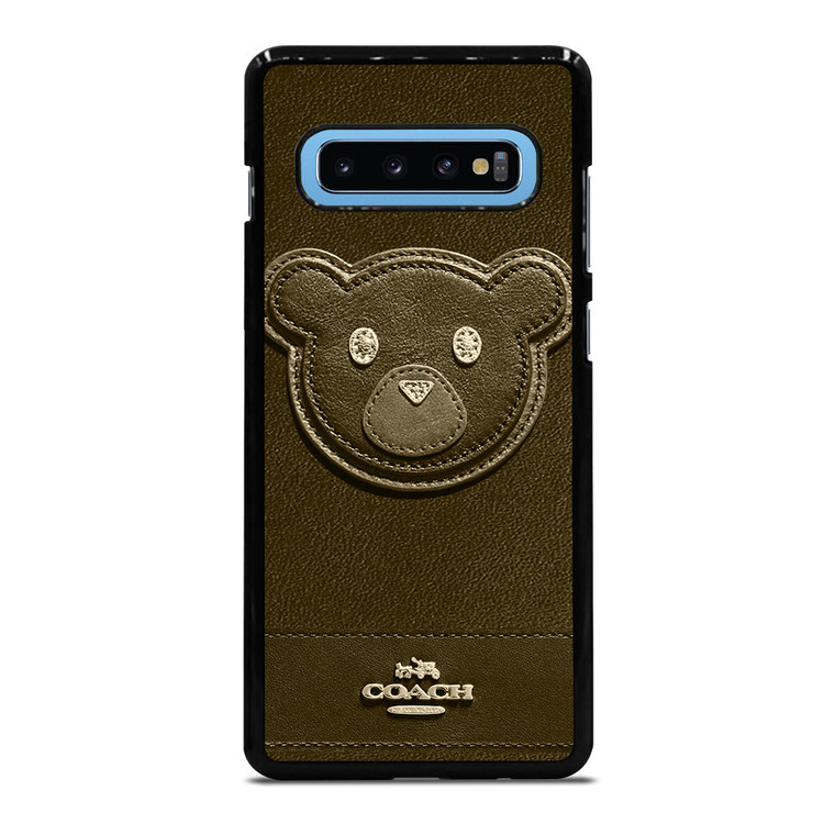 COACH NEW YORK BROWN BEAR Samsung Galaxy S10 Plus Case Cover