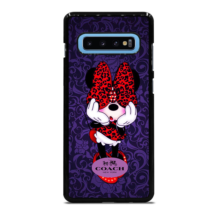 COACH MINNIE MOUSE PURPLE Samsung Galaxy S10 Plus Case Cover