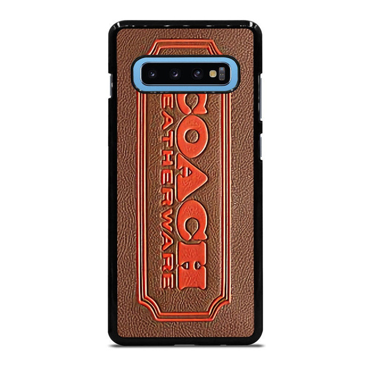 COACH LEATHERWARE EMBOSS Samsung Galaxy S10 Plus Case Cover